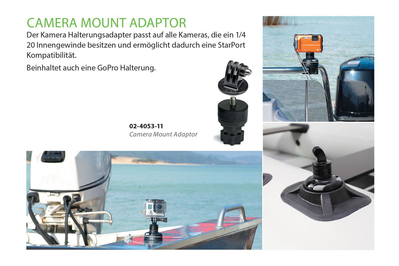 Railblaza Kamera Mount-Adapter, GoPro Halter Kamera für Boote 02-4053-11 Railblaza Kamera Mount-Adapter, GoPro Halter Kamera für Boote 02-4053-11