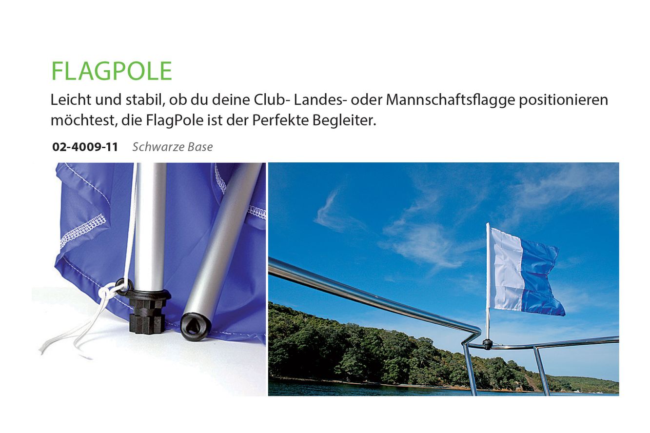 Railblaza Flagpole, Flaggstock Fahnenstock aus Aluminium für Boote 02-4009-11 Railblaza Flagpole, Flaggstock Fahnenstock aus Aluminium für Boote 02-4009-11