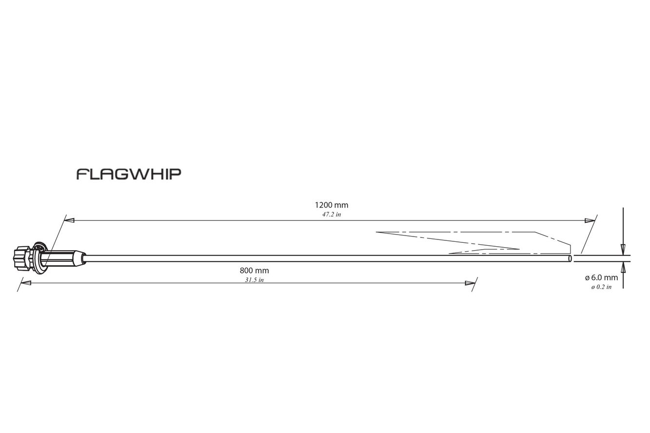Railblaza Flagwhip, Wimpel Bootswimpel Kajak Pennant 02-4010-11 Railblaza Flagwhip, Wimpel Bootswimpel Kajak Pennant 02-4010-11