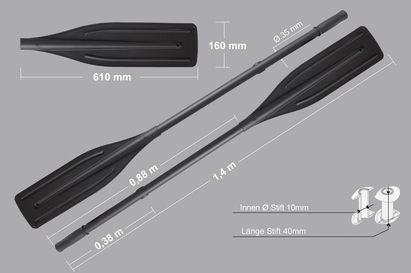 2 x Paddel für Schlauchboote Bellyboot Ruder Aluminiumpaddel inkl. Paddelkopf 2 x Paddel für Schlauchboote Bellyboot Ruder Aluminiumpaddel inkl. Paddelkopf