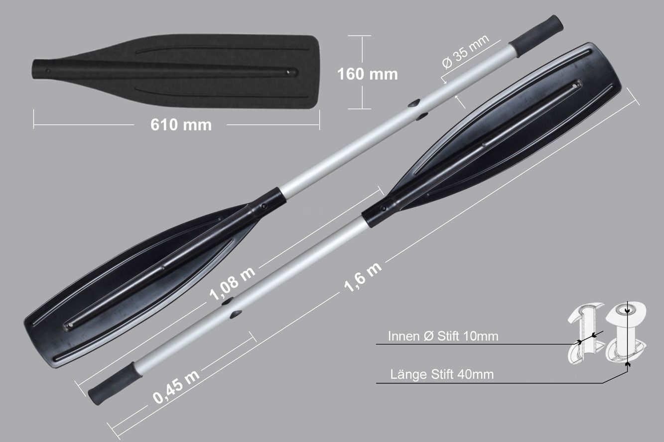 2 x Paddel für Schlauchboote Bellyboot Ruder Aluminiumpaddel inkl. Paddelkopf 2 x Paddel für Schlauchboote Bellyboot Ruder Aluminiumpaddel inkl. Paddelkopf