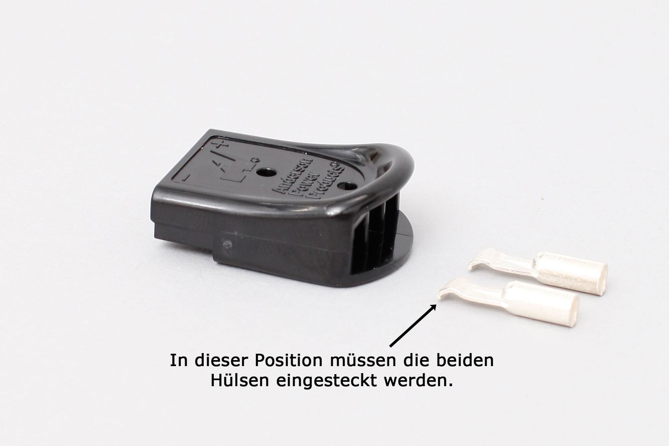Stecker für Echolote Anderson SBS MINI + 20-10 AWG Kabelquerschnitt 0,75-4,0 mm² Stecker für Echolote Anderson SBS MINI + 20-10 AWG Kabelquerschnitt 0,75-4,0 mm²