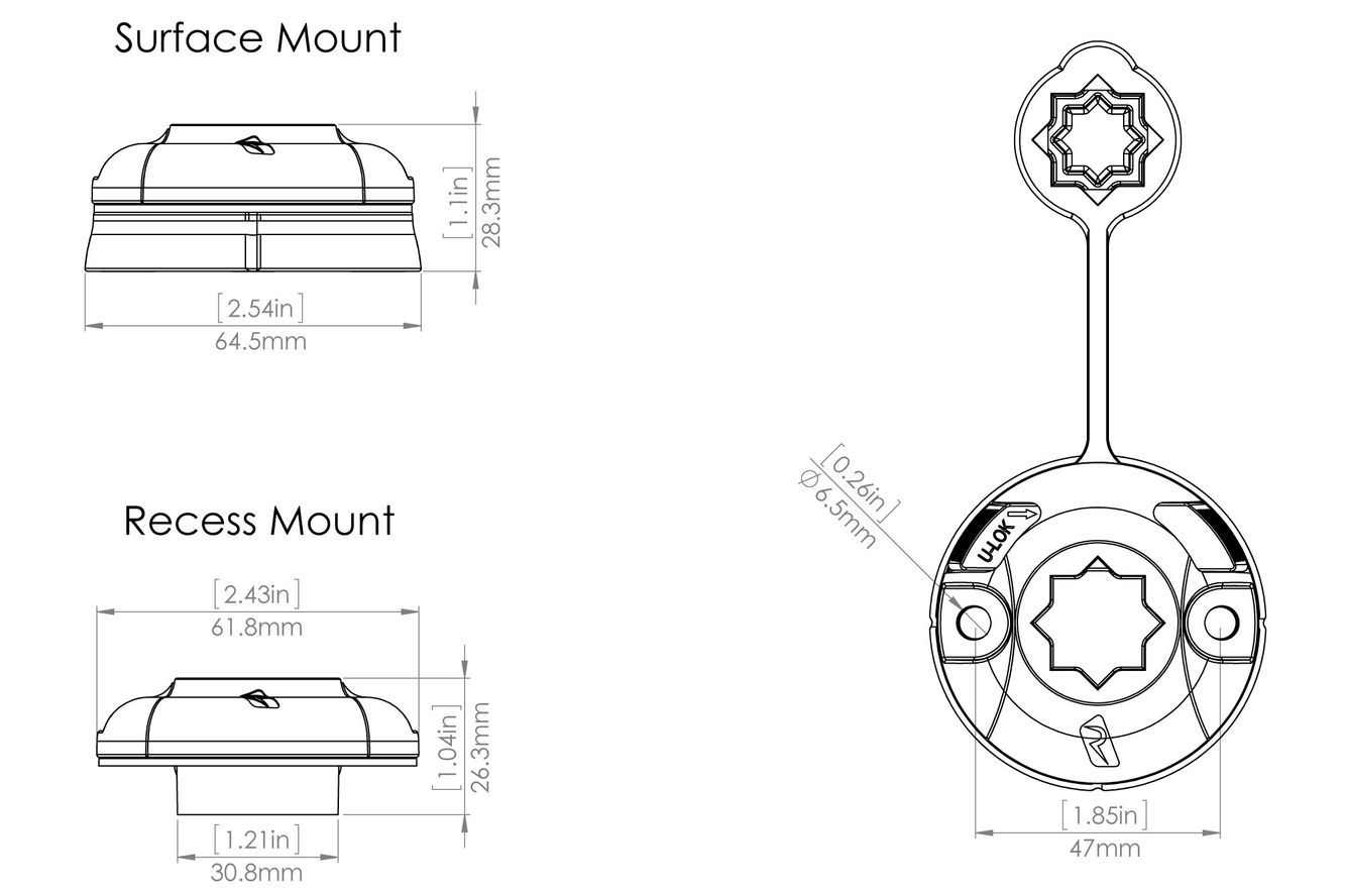 Railblaza QuickGrip Pushpole 28mm (small) 1 1/8"-1 3/8“ + Starport 04-4116-11 Railblaza QuickGrip Pushpole 28mm (small) 1 1/8"-1 3/8“ + Starport 04-4116-11