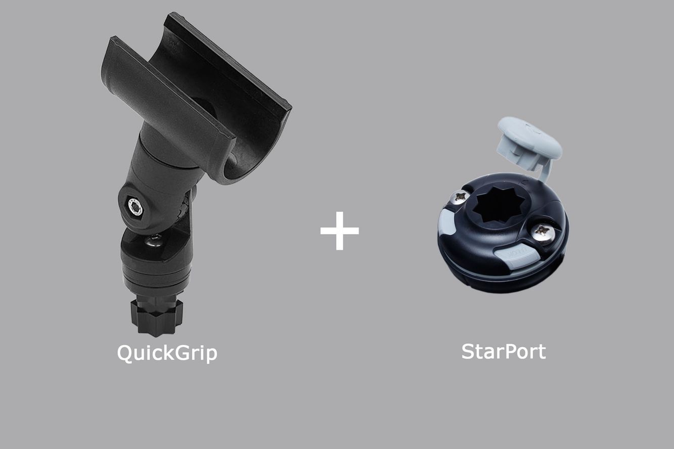 Railblaza QuickGrip Pushpole 28mm (small) 1 1/8"-1 3/8“ + Starport 04-4116-11 Railblaza QuickGrip Pushpole 28mm (small) 1 1/8"-1 3/8“ + Starport 04-4116-11