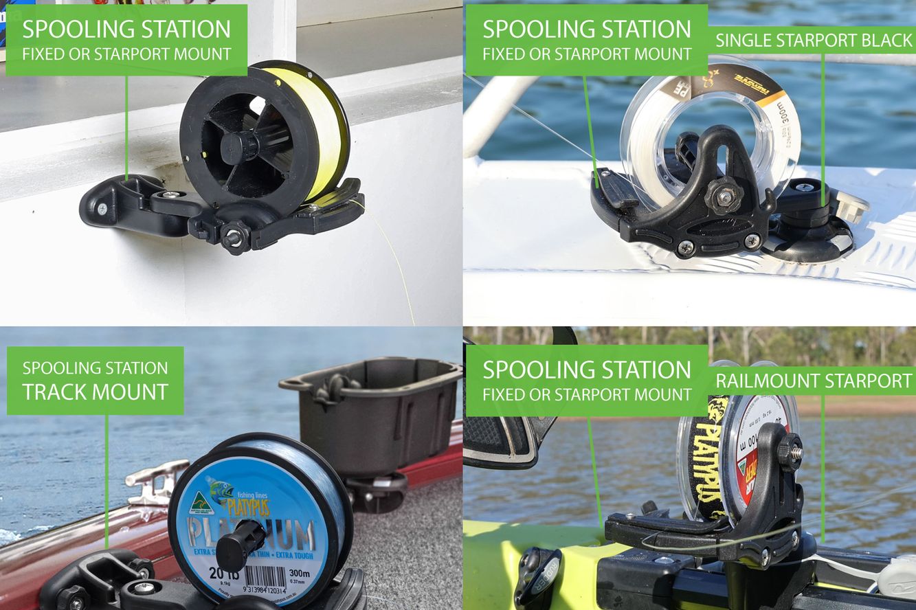 Railblaza Spooling Station Schnurspulstation (Festklemmen an Schienen T-Bold) Railblaza Spooling Station Schnurspulstation (Festklemmen an Schienen T-Bold)