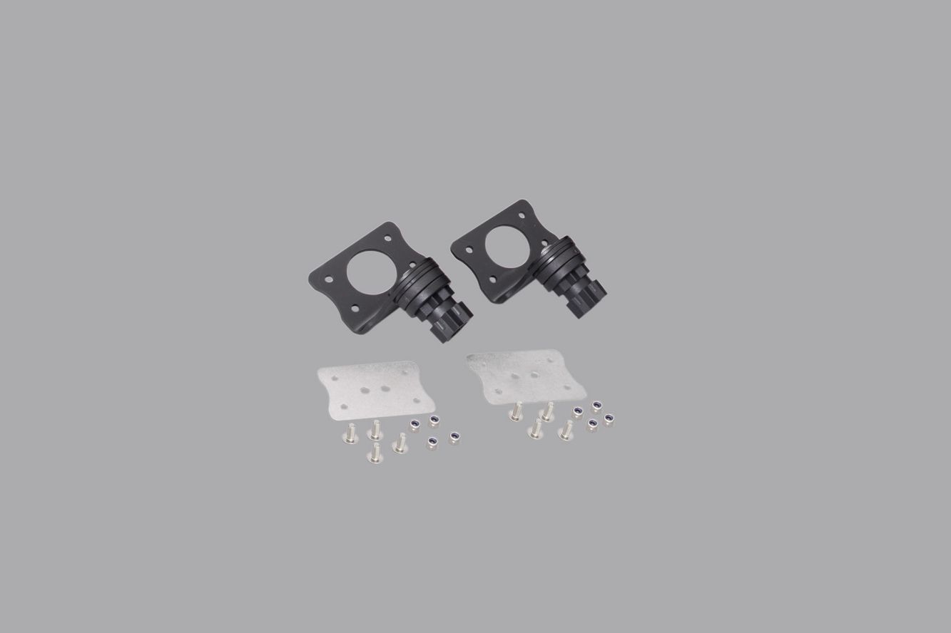 2x Haltewinkel mit Railblaza-Sternen aus Aluminium schwarz beschichtet für Tasche 2x Haltewinkel mit Railblaza-Sternen aus Aluminium schwarz beschichtet für Tasche
