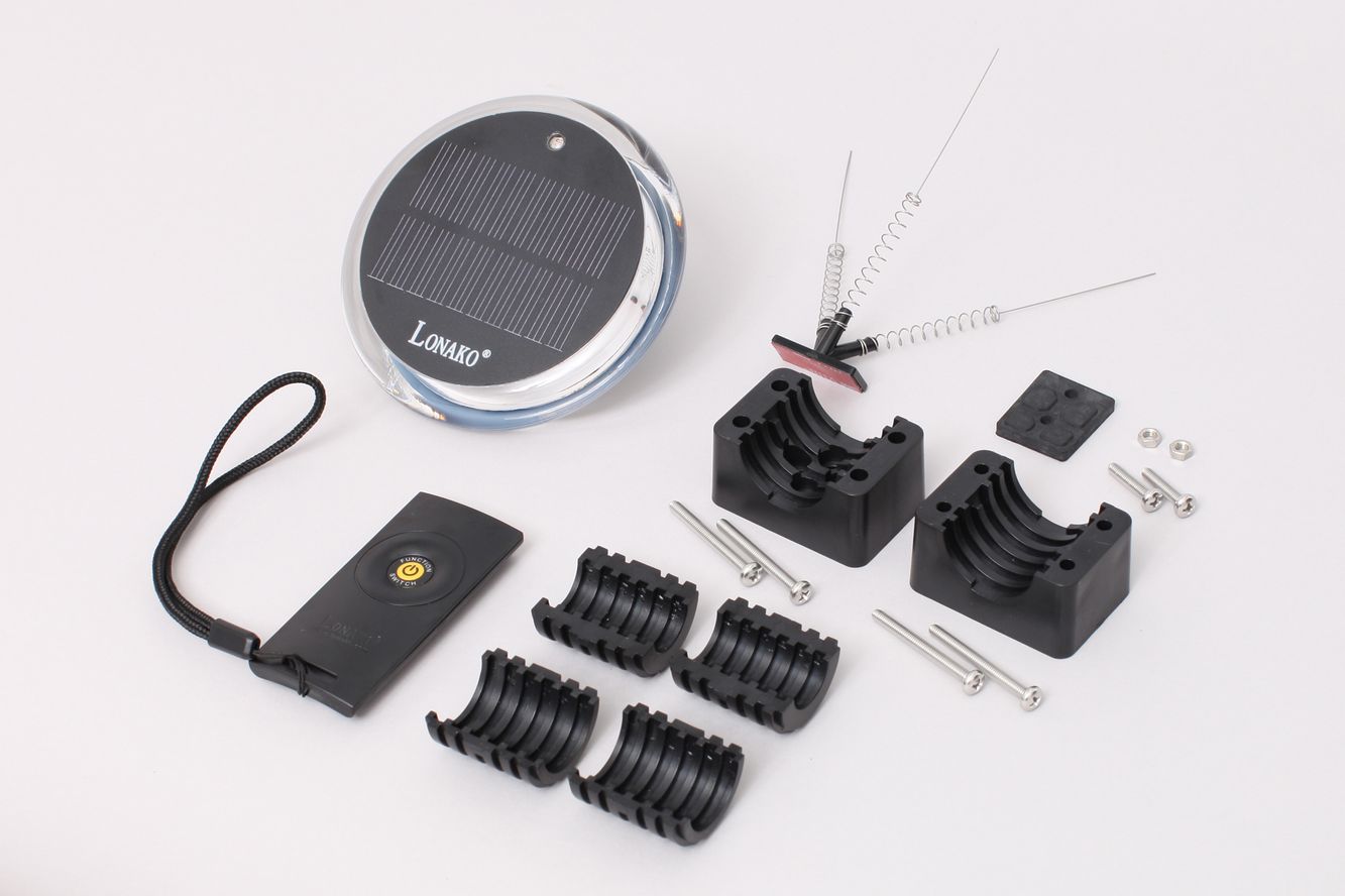 Fasten Lonako LED-Positionslicht Boote eingebauter Akku und Solar, 1 Farbe weiß Fasten Lonako LED-Positionslicht Boote eingebauter Akku und Solar, 1 Farbe weiß