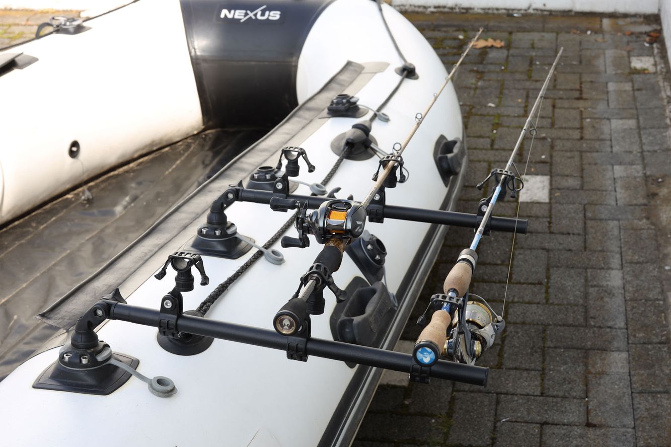 Fasten 3 Fach Rutenhalter Ablage Rod Racks Auslegearm, horizontale Ablage Fasten 3 Fach Rutenhalter Ablage Rod Racks Auslegearm, horizontale Ablage