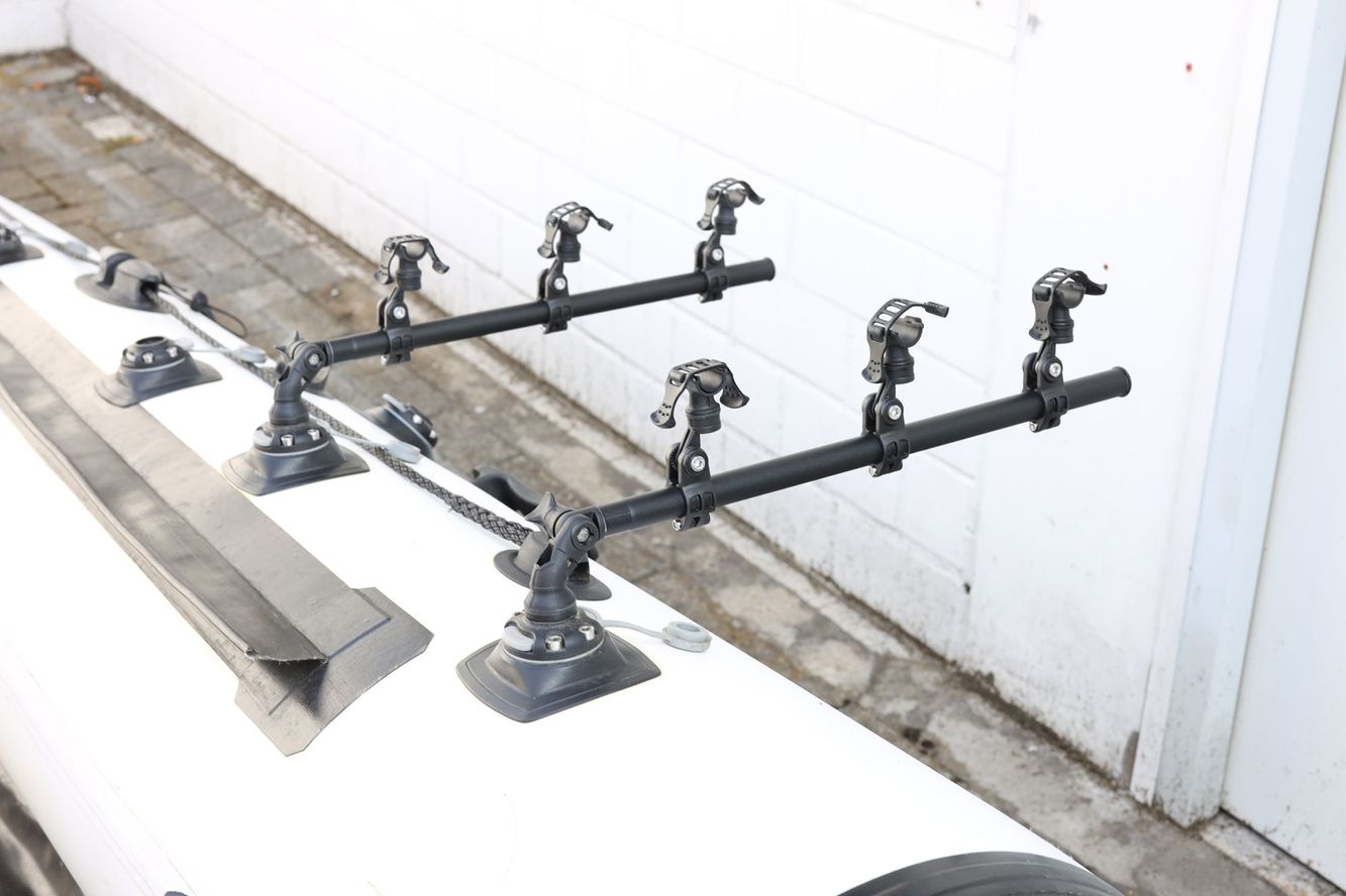 Fasten 3 Fach Rutenhalter Ablage Rod Racks Auslegearm, horizontale Ablage Fasten 3 Fach Rutenhalter Ablage Rod Racks Auslegearm, horizontale Ablage