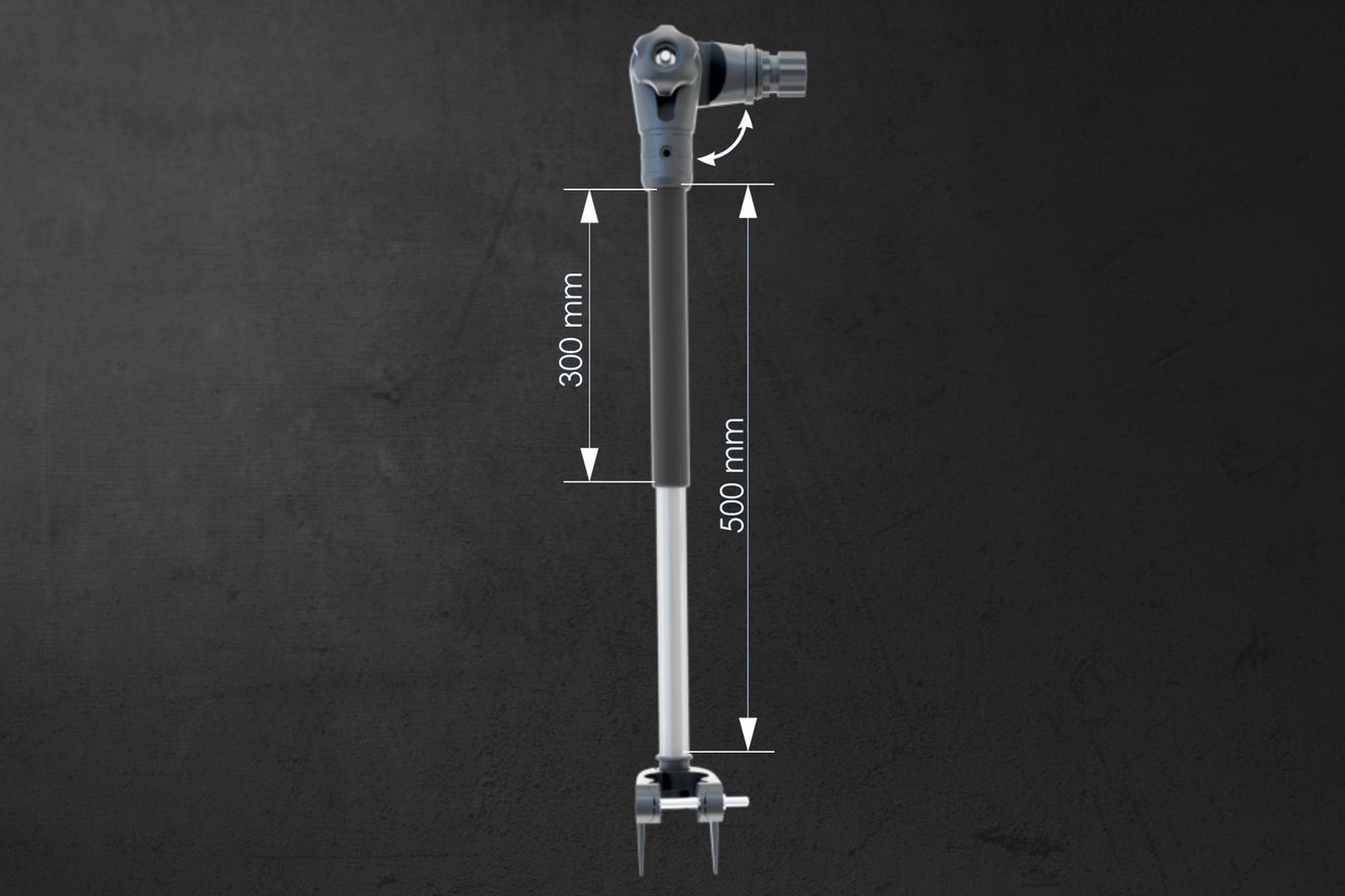 Fasten Teleskop Geberstange für Echolot Fish-Finder Transducer (300 - 500 mm) Fasten Teleskop Geberstange für Echolot Fish-Finder Transducer (300 - 500 mm)