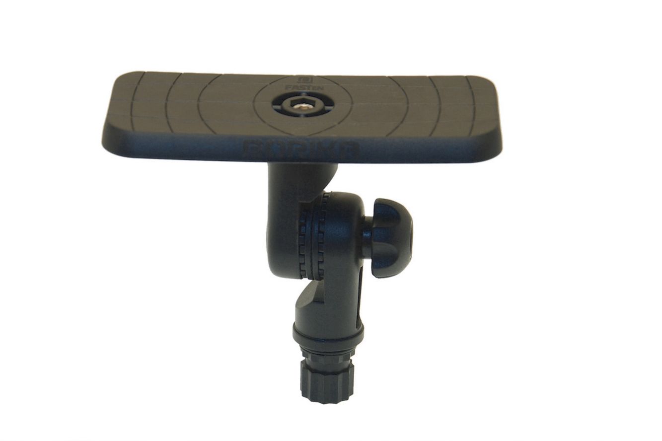 Fasten-Plattform (164 mm x 68 mm), für Kamera und Echolote 360° rotierbar und neigbar Fasten-Plattform (164 mm x 68 mm), für Kamera und Echolote 360° rotierbar und neigbar