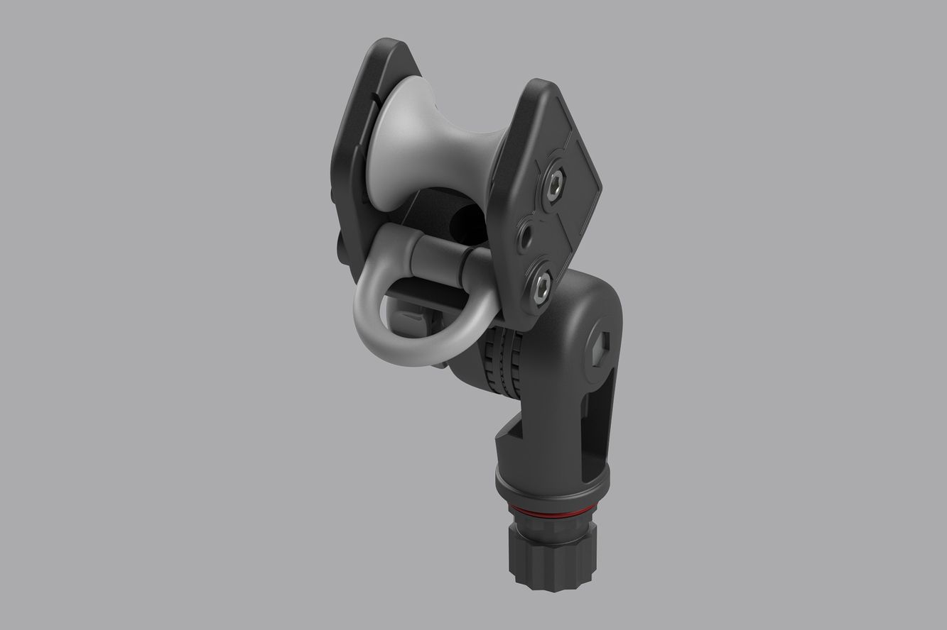 Fasten Ankerrolle Bugrolle (Max. 8Kg Traglast) neigbar mit Kunstoff D-Ring Fasten Ankerrolle Bugrolle (Max. 8Kg Traglast) neigbar mit Kunstoff D-Ring