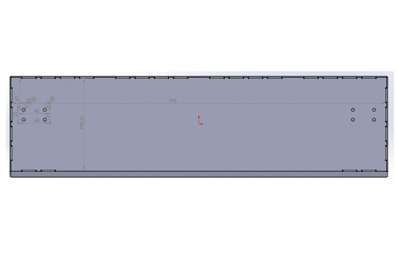 Alu-Fronttisch für Bellyboot (800x200mm) in schwarz für Frontstange Frontbar Alu-Fronttisch für Bellyboot (800x200mm) in schwarz für Frontstange Frontbar