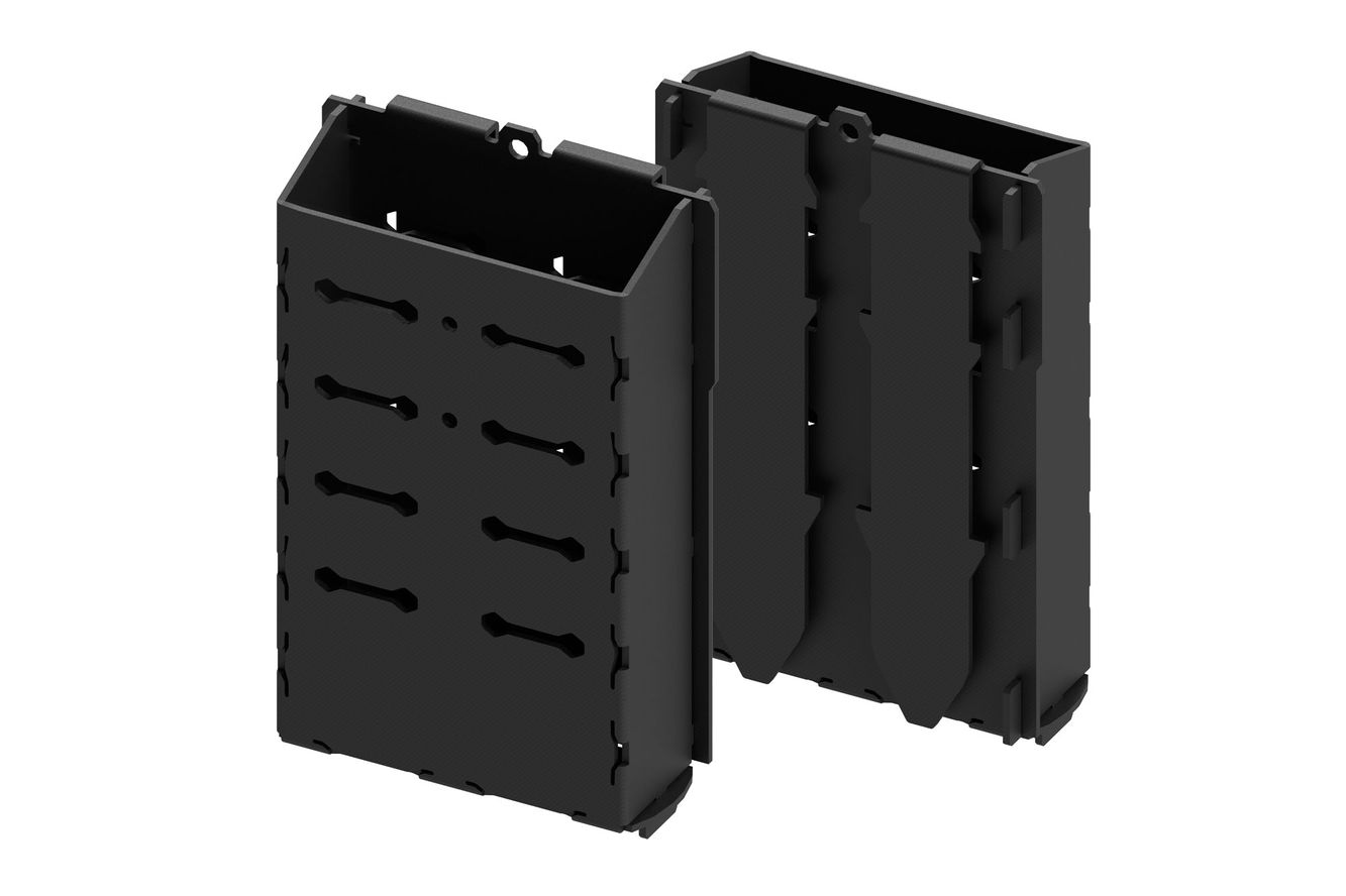 Fasten PVC Tasche (L 138x80x30 mm) mit Molle Schnallen für Ködertisch THf375 Fasten PVC Tasche (L 138x80x30 mm) mit Molle Schnallen für Ködertisch THf375