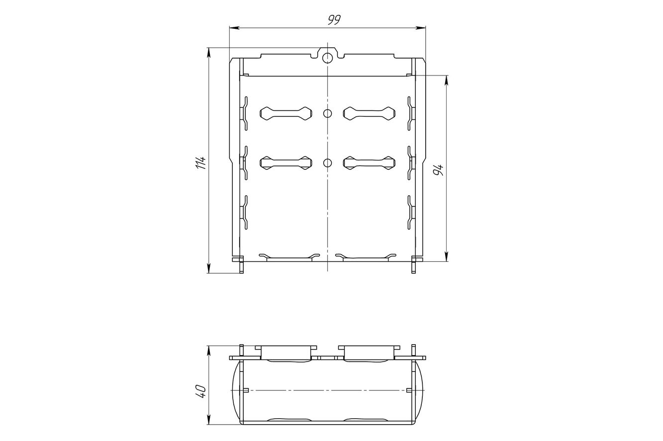 Fasten Mini PVC Tasche (S 90x80x30 mm) mit Molle Schnallen für Ködertisch THf375 Fasten Mini PVC Tasche (S 90x80x30 mm) mit Molle Schnallen für Ködertisch THf375