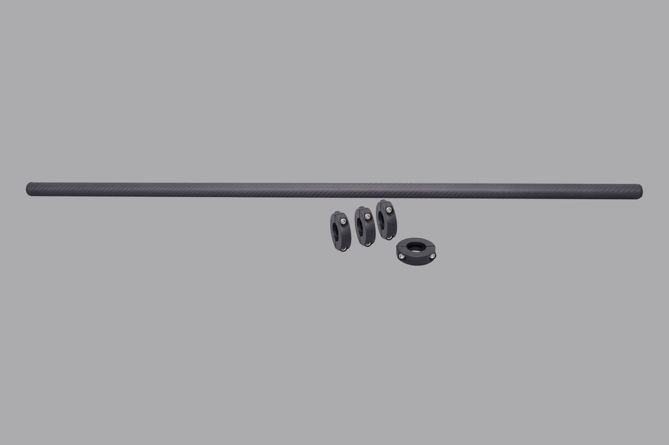 Bellyboot Transportachse aus Carbon 1000mm (25mm Ø) 4x Stellringe (Rohrschellen) Bellyboot Transportachse aus Carbon 1000mm (25mm Ø) 4x Stellringe (Rohrschellen)