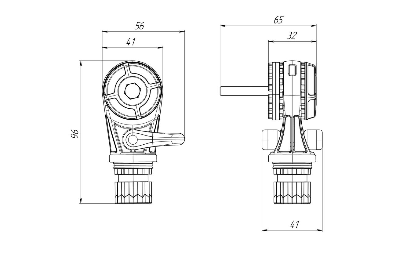 Fasten-Stern-Adapter um 2 Zubehör-Artikel mit Gelenk auf einmal zu befestigen Fasten-Stern-Adapter um 2 Zubehör-Artikel mit Gelenk auf einmal zu befestigen