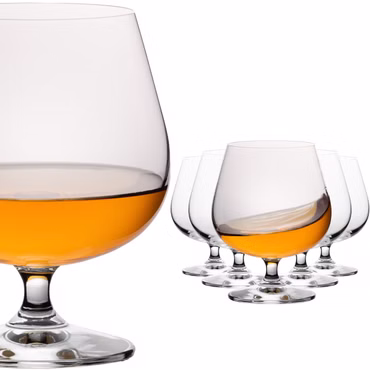 IMPERIAL Cognacgläser 480ml 6er Set Cognac Schwenker aus Crystalline Glas spülmaschinenfest