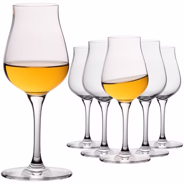IMPERIAL Nosing Glas 110ml Tasting Glas für Whisky & Cognac aus Crystalline Glas Set 6 Stück Spülmaschinenfest