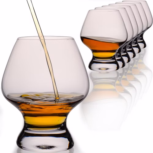 IMPERIAL glass 6er Set Tasting Glas 220ml aus Glas - Cognacglas spülmaschinenfest