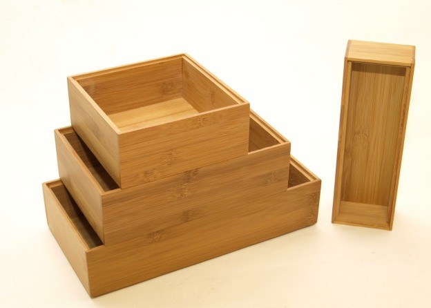 Bambus Ordnungsbox 15 x 15 x 7 cm