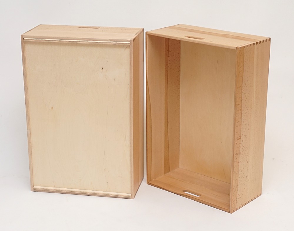 Holzkiste Holzbox aus Buche lackiert 60 x 40 x 21 cm