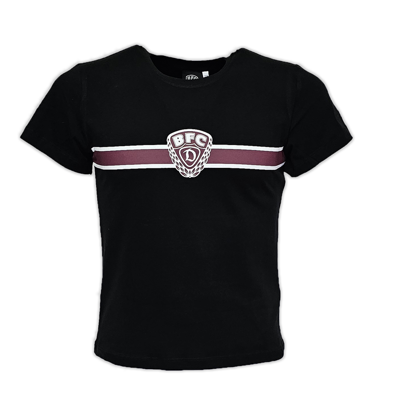 T-Shirt Striped Logo black