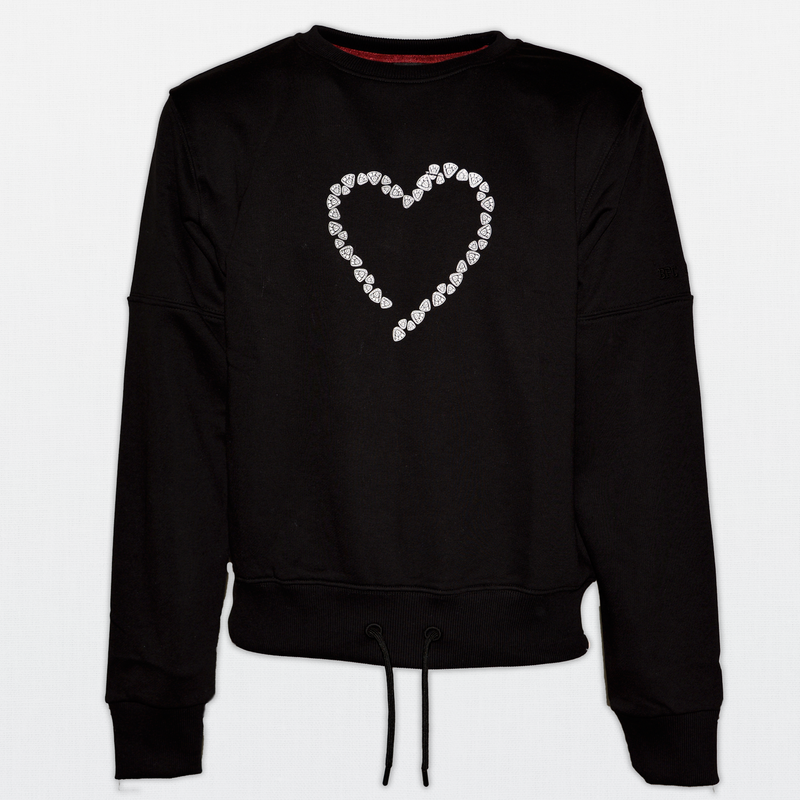 Sweat Crewneck Heart black