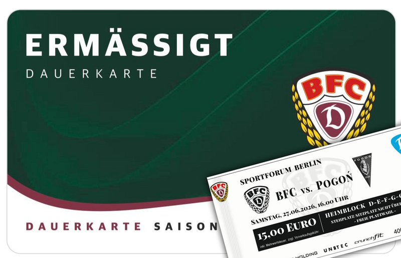 DAUERKARTE Ermäßigt Saison 2026/27