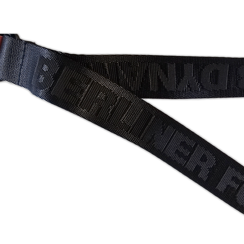 Schlüsselband schwarz Schriftzug formgepresst