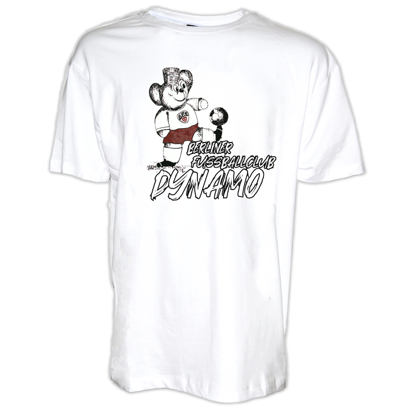 T-Shirt Teddy Retro weiß
