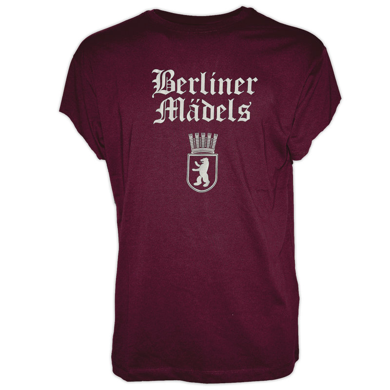 T-Shirt Berliner Mädels weinrot