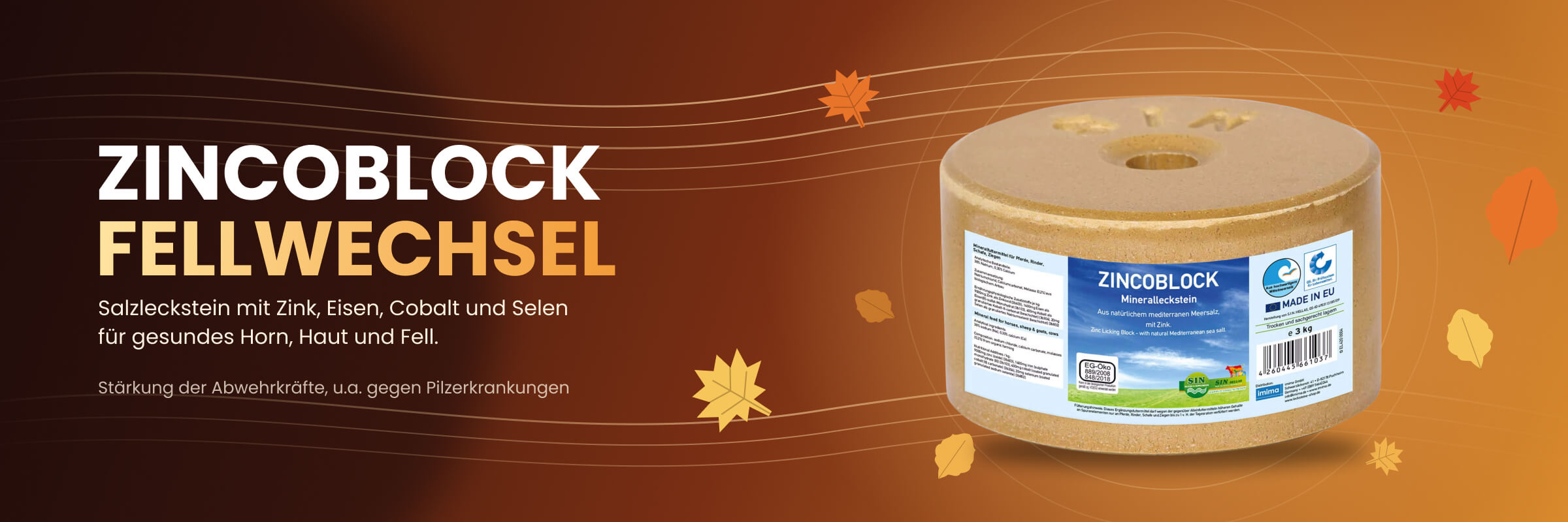     ZINCOBLOCK Mineralleckstein, 3kg
